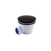 Sandy Beach Black Shower Drain for Shower Trap 90 mm Diameter
