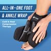 ActiveWrap Foot & Ankle Ice Pack Wrap for Heel, Arch, and Ankle Discomfort, Swelling, Soreness, and Injury Recovery – Reusable Hot & Cold Wrap with Adjustable Compression Straps, Small/Medium