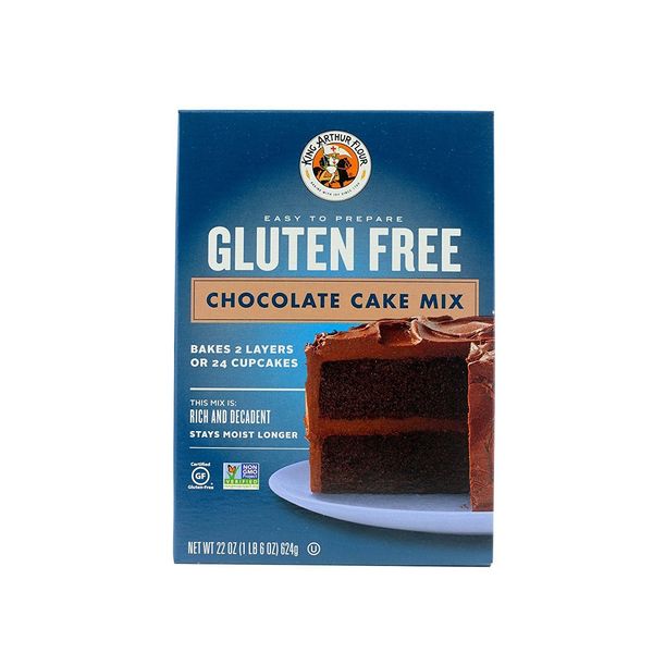 King Arthur Flour Chocolate Cake Mix, Gluten Free, 22-Ounce (Pack of 3)