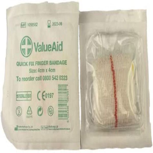 Value Aid Quick Fix Finger Bandage - Pack of 6
