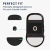 kwmobile Mouse Feet Replacement Compatible with ENDGAME GEAR XM2we Computer Mouse Skates Sticker - Black