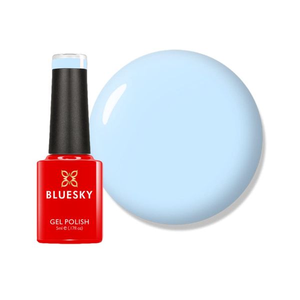 Bluesky Gel Nail Polish, Creekside - 80596, Blue, Pastel, Light, Long Lasting, Chip Resistant, 5ml (Requires Drying Under UV LED Lamp)