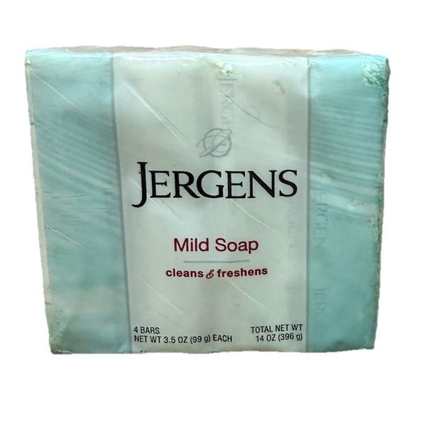 Jergens Mild Soap 4 Bars 3.5 Oz Each