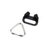 Stainless Steel Triangle Split Ring,Camera Strap Hook Lug Ring, with Plastic Cap,for Belt Hook Lanyard for Camera Shoulder Strap (4 pcs)