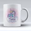 Princess Golden Crown Unicorn - Personalised 10oz Ceramic Mug