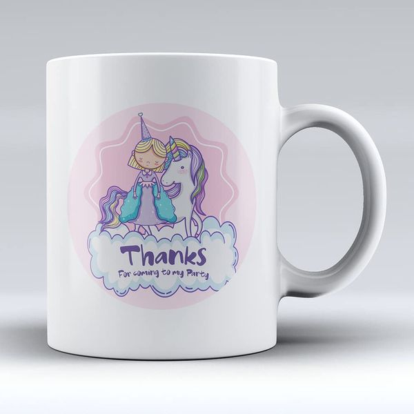 Princess Golden Crown Unicorn - Personalised 10oz Ceramic Mug