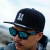 Blue Storm BSJ-HW022D Basic Flat Cap, Black, Black