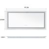 48'' Upscale Rectangle LED Bathroom Vanity Mirror Memory Function Smart Switch