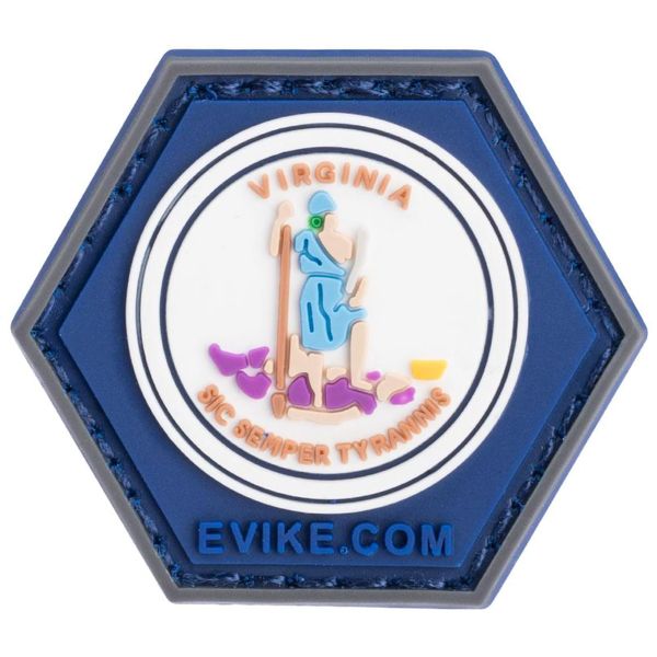 Evike Operator Profile PVC Hex Patch State Flag Series (Model: Virginia)
