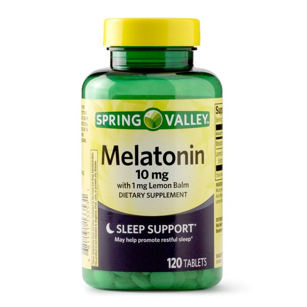 Spring Valley Fast-Dissolve Melatonin, 10 Mg, 120 Tablets by Spring Valley (2 Pack)