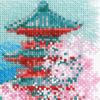 RIOLIS Cross Stitch Kit - 1743 - Sakura - Pagoda