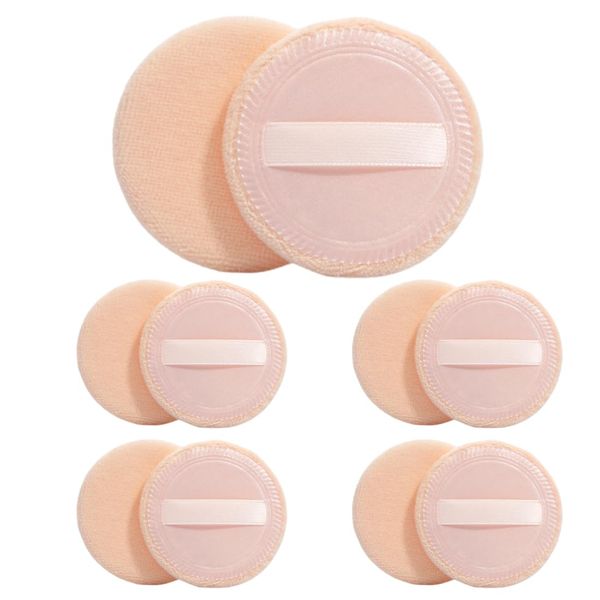 RDNKVB 10pcs Piumino per trucco spugnetta morbida per trucco fondotinta per viso piccolo e rotondo trucco viso misto