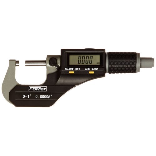Fowler 54-870-001-0, Xtra-Value Ii Digital Micrometer With 0-1"/25MM Measuring Range