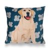 Leslie Gerry Golden Labrador Cushion Cover