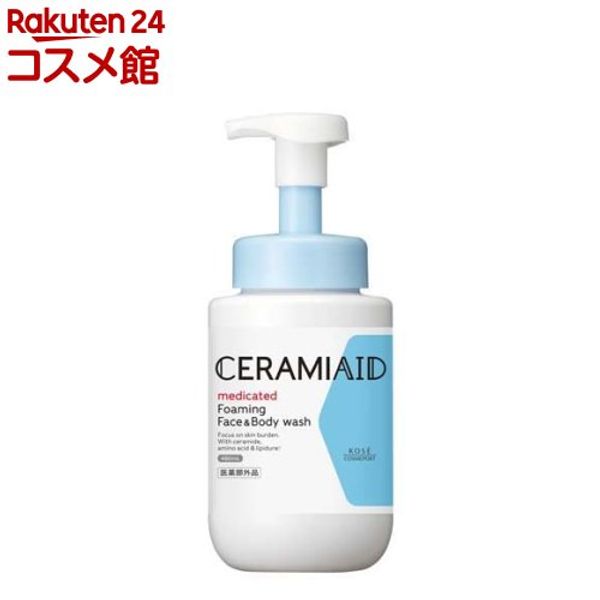 Ceramiaid medicated face &amp; body wash main body (480ml) [Sensitive skin, additive-free, lasting moisture]