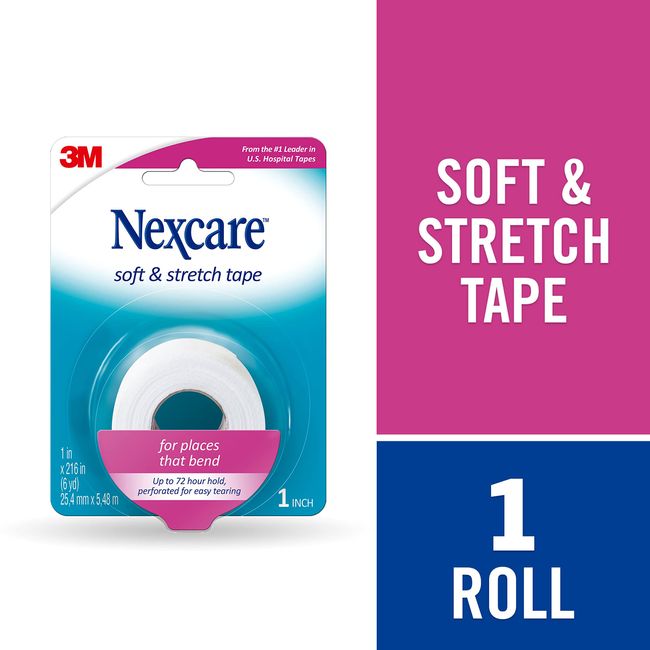 Nexcare Sensitive Skin Tape, Tears Easily, For Sensitive Skin, 6 Rolls