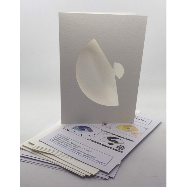 Iris Folding Card Pack Fan C5 Size Makes 4 Cards DeeCraft