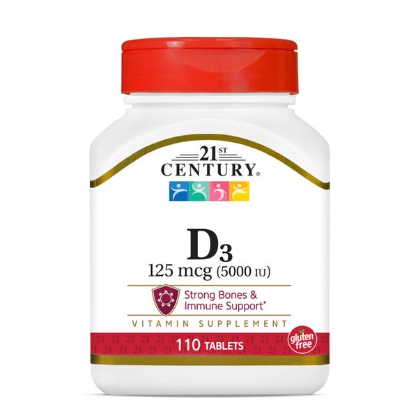 21st Century D 5000 IU Tablets, 110 Count