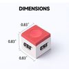 GSE 12-Pack Billiard/Pool Cue Chalks, Billiard Pool Table Accessories for Home/Tournament Use (Red)