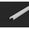 E1 White Painted 1m recessed LED Aluminium Extrusion with Diffuser - Milky, no end caps