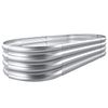 Land Guard Galvanized Raised Garden Bed Kit, Galvanized Planter Garden Boxes Outdoor, Oval Large Metal for Vegetables………