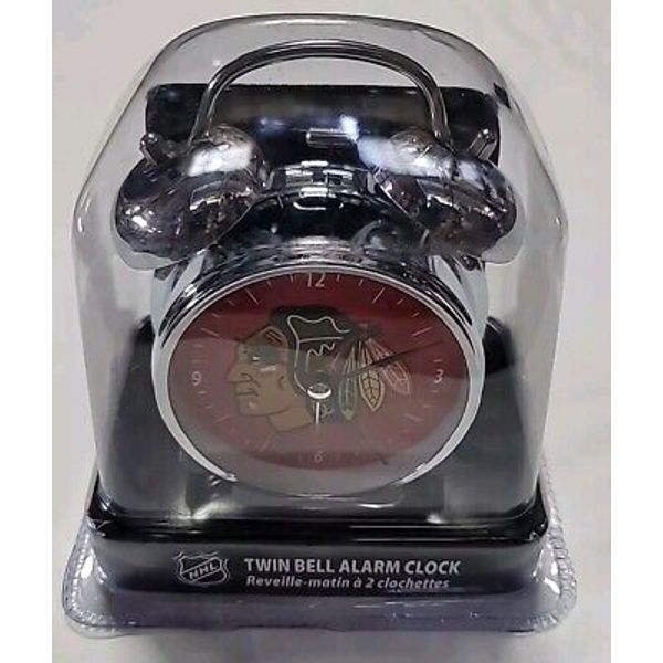 Chicago Blackhawks Twin Bell Alarm Clock
