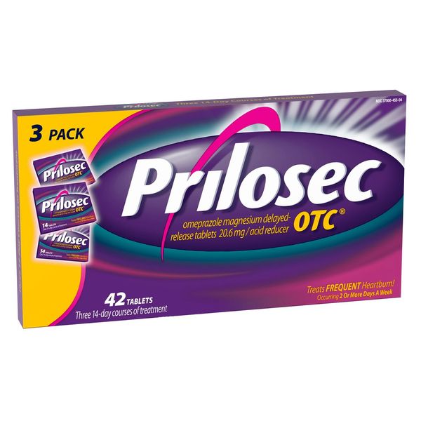 Prilosec OTC Acid Reducer, Delayed-Release Tablets, 42 Count