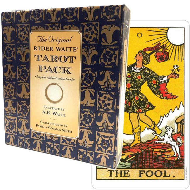 Tarot Cards, 78 Cards, Weighted Edition, Tarot Divination, Original Rider-Waite Tarot Pack, Japanese Instruction Manual Included (English Language Not Guaranteed)