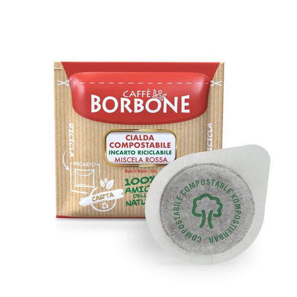 Caffe Borbone 150 Single Served Espresso Coffee Pods, Red Blend, Creamy Espresso with Deliciously Persistent Flavor, Roasted and Freshly Packaged in Italy