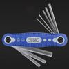 8PCS Precision Screwdriver Set Multifunctional Folding Repair Tool Kit Phillips Screwdriver Tool Kit (Black Yellow)