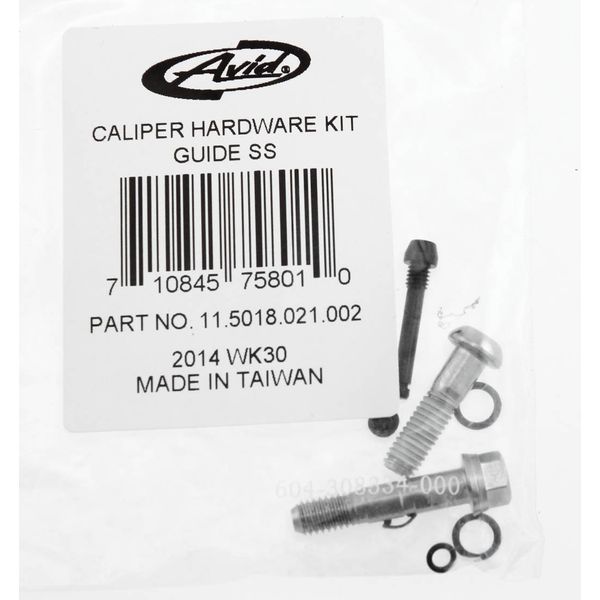 SRAM Guide Stainless Steel Caliper Hardware Kit - Includes Body Bolt, Banjo Bolt, Bleed Screw, Pad Pin