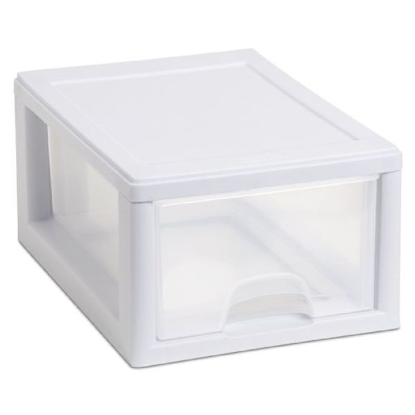 Sterilite Corp. 20518006 Sterilite Stackable Storage Drawer 12 7/8" D x 8 7/8" W x 6" H