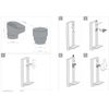 3P Downpipe Gutter Leaf Catcher - Low Maintenance Anti Clog and Blockage, Debris Guard Filter Protector - White