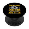Night Watchman Job Title - Funny Security Guard PopSockets with Interchangeable PopGrip