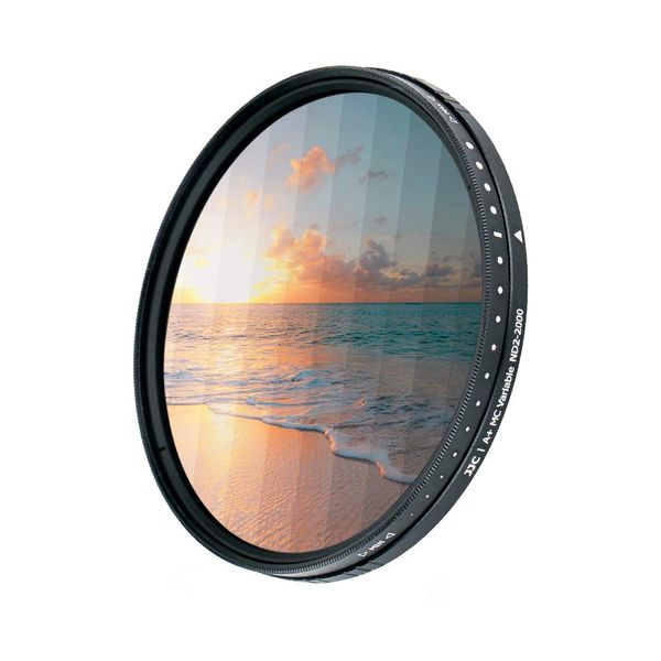 JJC 43 mm variabler ND-Filter (ND2 - ND2000) einstellbarer Neutraldichte-Objektivfilter, HD optisches Glas Kameralinsenfilter für Landschaftsfotografie