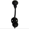 The King's Bay Pair Wall Mount Hooks in Black with Ball Ends