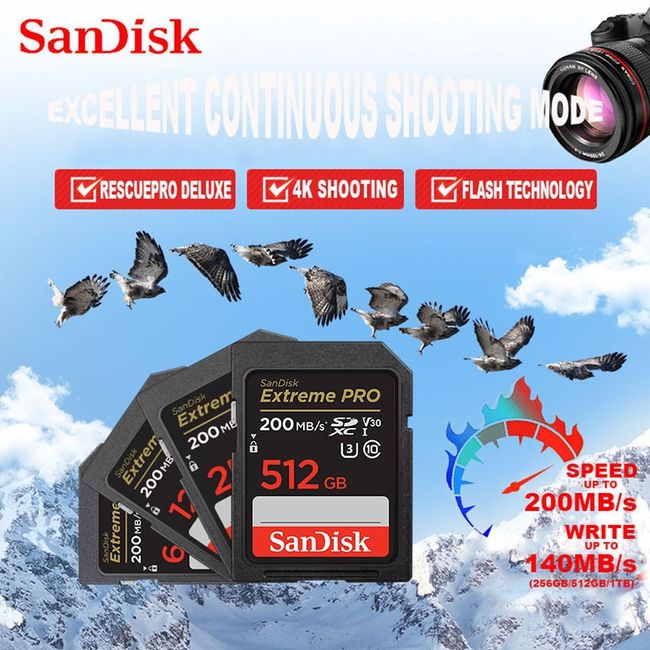 SanDisk Ultra Extreme Pro Memory Card SD Card 32GB 64GB 128GB