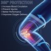 BESKEY Knee Support (Pair) Anti Slip Knee Brace Elastic Breathable Knee Compression Sleeve Help Joint Pain Relief for Arthritic Sufferer and Recovery from Injuries Fit for Sports (L, Black)