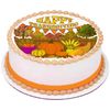 Thanksgiving Pumpkin Patch Party Edible Cake Image