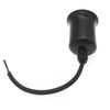 Waterproof Lamp Holder E26 Screw Lampholder,TWDRTDD Outdoor Waterproof E26 E27 Medium Base Light Socket with 6 in Cable (Ceramic holder,Black)