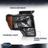 Fit For 2009-2014 Ford F150 Black Headlights+Rea