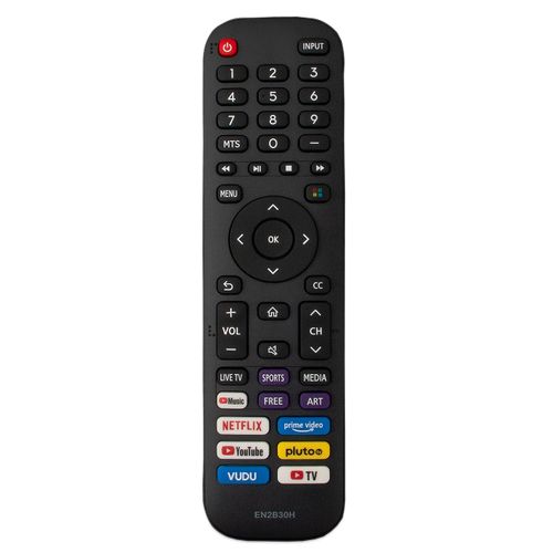 EN2B30H Replaced Remote fit for Hisense Vidaa TV 50A60GMV 40A40GMV 32A40GMV 65A60GMV 43A60GMV 55H6G 55H77G 55V6G 55A60G 55A60H 55A60GMV 55A6010GMV 55A6030GMV 55A6050GMV 55A6070GMV 65H6G 65H77G