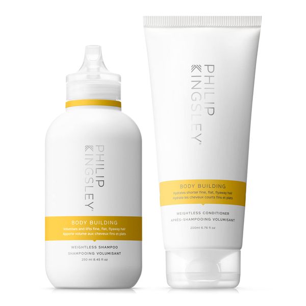 Philip Kingsley Body-Building Volumising Shampoo and Conditioner Set for Hair Volume, Hydrating and Thickening, Volumises, Lifts and Adds Shine, 250ml and 200ml