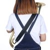 Tuba Strap, Adjustable Thickened Leather Single Shoulder Strap for Tuba Wind Instrument