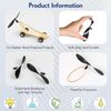10 Pcs Hook Nose Plastic Hobby Propeller with Rubber Band Hook Fold Resistant
