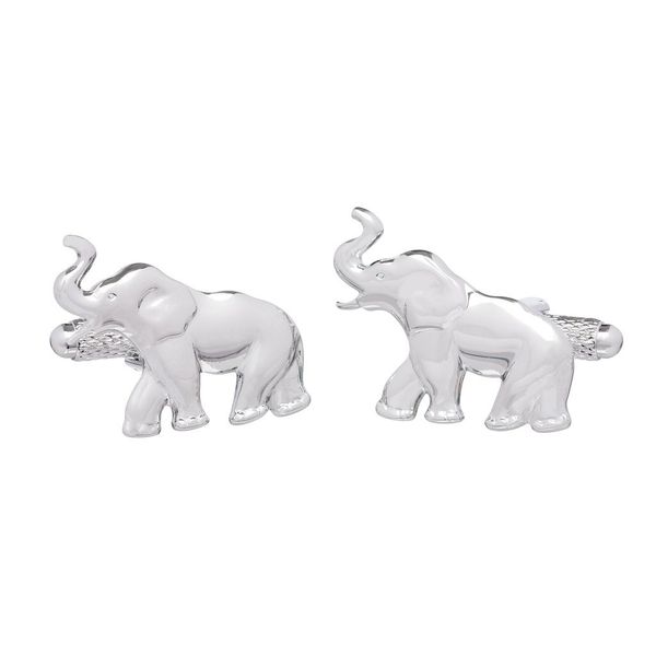 Cufflinks - Elephant Cufflinks in Onyx Art Cufflink Box