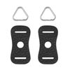 2 Pairs Camera Strap Eyelet Split Adapter Camera Strap Triangular Split Ring Hook Compatible with Sony DSLR SLR Rangefinder Mirrorless Camera W/Round Eyelet