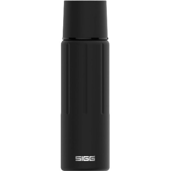 SIGG - Obsidian Insulated Water Bottle - Thermo Flask Gemstone with Cup - Leakproof - Lightweight. BPA Free - 18/8 Stainless Steel - 17 Oz