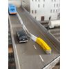 N Scale Traffic Crash Barrier Sled and Construction Jersey Barriers