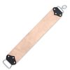 KRIEGAR Extra Wide Double Sided Hanging Strop - Smooth Buffalo Leather, Coarse Suede - Swivel Hook - Yields Sharpest Blade Edges Possible - Great for Pocket Knives, Straight Razors AND More - 3" x 21"
